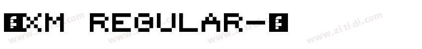 华文隶体_XM Regular字体转换